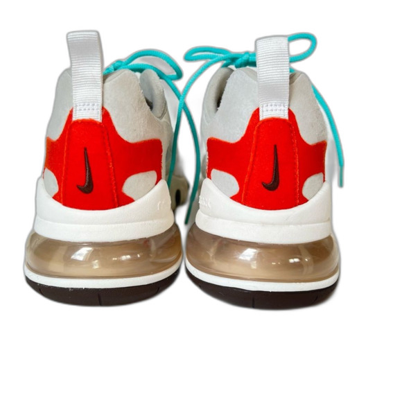 Nike Air Max 270 React Light Beige Chalk Unisex Athletic Shoe Men 8.5/Women 10 - Picture 8 of 15